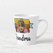 2 Foto Lieb dich Oma blau Latte Tasse (Rechts)