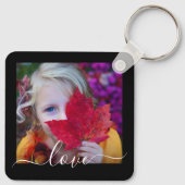 2-Foto-Liebe für doppelseitige Vorlage Schlüsselanhänger (Rückseite)