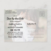 2 Foto Liebe ist Patient Hochzeit Ändern Sie das D Ankündigungspostkarte (Rückseite)