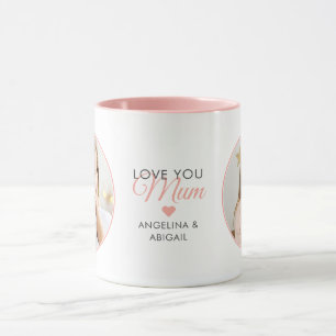 2-Foto Liebe Mama/Mom/Mutti/Sonstige Tasse