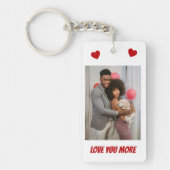 2 Foto Liebe Mehr Schlüsselanhänger (Vorderseite)