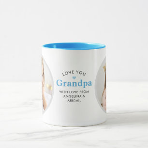 2-Foto Liebe Opa/Andere persönliche Nachricht Mu Tasse
