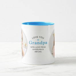 2-Foto-Liebe Sie Opa/Andere persönliche Nachricht  Tasse