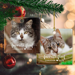 2 Foto Lieblings Floof Süße Tier-Foto Keramikornament