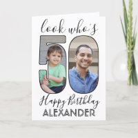 2 Foto Look Who's 50 50 Birthday Bilder