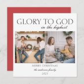 2 Foto Luke 2:14 Glory Bible Verse Weihnachten (Vorne/Hinten)