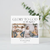 2 Foto Luke 2:14 Glory Bible Verse Weihnachten (Stehend Vorderseite)