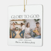 2 Foto Luke 2:14 Gottesherrschaft Weihnachten Keramikornament (Links)