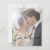 2 Foto Messe Save the Date Hochzeit Einladung (Vorderseite)