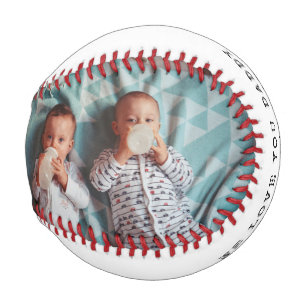 2 Foto mit persönlicher Nachricht Baseball