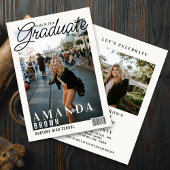 2 Foto Modern Magazine Cover Abschluss 2025 Einladung