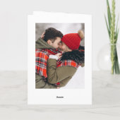 2 FOTO Moderne Weihnachtslieder Feiertagskarte (Rückseite)