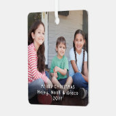 2 Foto Modernes Minimalistisches Weißtextüberlager Ornament Aus Metall (Vorderseite links)