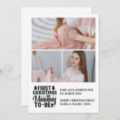 2 Foto Mommy zu Weihnachten Schwangerschaft (Vorne/Hinten)