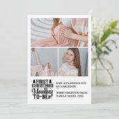 2 Foto Mommy zu Weihnachten Schwangerschaft (Stehend Vorderseite)