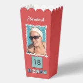 2 Foto Name 18. *Jedes Alter lila Popcorn hinzufüg Geschenkschachtel (Vorderseite)
