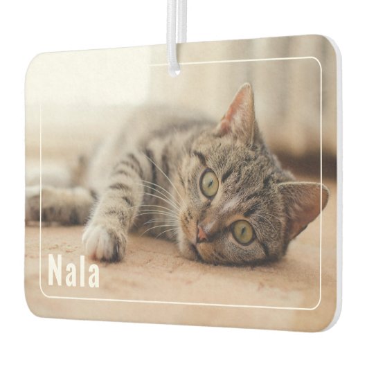 2 Foto Name Custom Pet Frame Autolufterfrischer (Links)