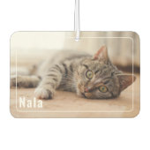 2 Foto Name Custom Pet Frame Autolufterfrischer (Vorderseite)