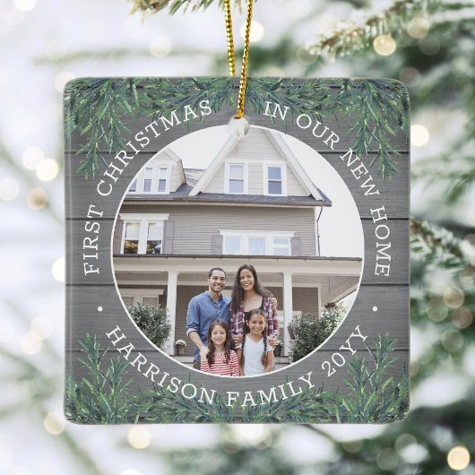 2 Foto Neue Zuhause 1. Weihnachten Imitate Grau Wo Keramikornament