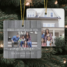 2 Foto Neue Zuhause Erste Imitate Weihnachten Grau