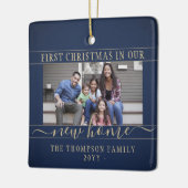 2 Foto Neue Zuhause Erste Weihnachtsnachtsnacht Bl Keramikornament (Links)