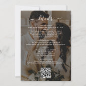 2 Foto Overlay Budget Qr Code Hochzeit Einladung (Rückseite)