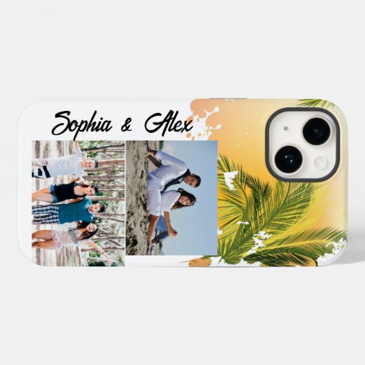 2 Foto personalisiert Case-Mate iPhone Case (Rückseite (Horizontal))