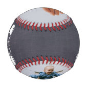 2 Foto Personalisiert World's Best Vater Chalkboar Baseball (Rückseite)