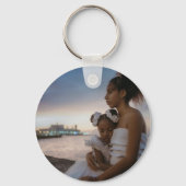 2 Foto Personalisiert zweiseitig Schlüsselanhänger (Rückseite)