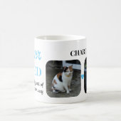 2 Foto Pet Loss Keepake Pet Memorial Blau Kaffeetasse (Mittel)