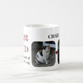 2 Foto Pet Loss Keepake Pet Memorial burgundy Kaffeetasse (Mittel)