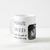 2 Foto Pet Loss Keepake Pet Memorial grau Kaffeetasse (Vorderseite Links)