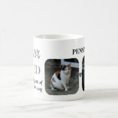 2 Foto Pet Loss Keepake Pet Memorial grau Kaffeetasse (Mittel)