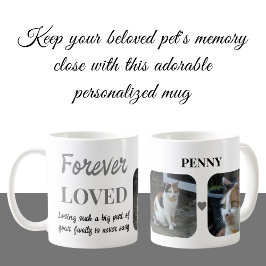 2 Foto Pet Loss Keepake Pet Memorial grau Kaffeetasse