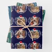 2 Foto Pet Santy Paws Little Helpers Weihnachtsman Geschenkpapier Set (Beispiel)