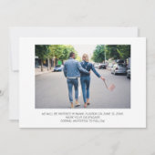 2 Foto Pinselskript Hochzeit speichern Sie das Dat Save The Date (Rückseite)