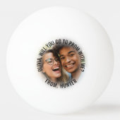 2 Foto Prom oder HOCO Vorschlag Niedlicher Vorschl Tischtennisball (Rückseite)