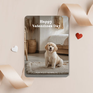 2 Foto Puppy Pet Retro Dog Valentinstag Feiertagskarte
