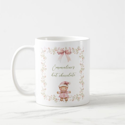 2 Foto Rosa Blumenstrauß Hütte Weihnachtsfeiertag Kaffeetasse (Links)