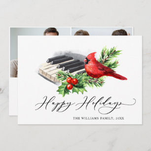 2 FOTO Roter Kardinal Holly Berry Weihnachten