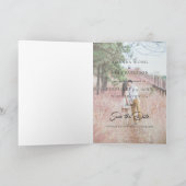 2 Foto Save the Date Einladung Hochzeit (Innenseite)