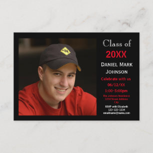 2 Foto Schwarzer Hintergrund - 3x5 Grad Ankündigun Einladung