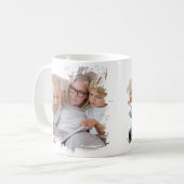 2 Foto-Scribble-Rahmenvorlage personalisiert Kaffeetasse (Vorderseite Links)