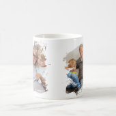 2 Foto-Scribble-Rahmenvorlage personalisiert Kaffeetasse (Mittel)
