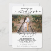 2 Foto Script Virtual Long Distance Brautparty Einladung (Vorderseite)