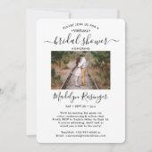 2 Foto Script Virtual Long Distance Brautparty Einladung (Vorderseite)