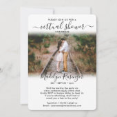 2 Foto Script Virtual Long Distance Brautparty Einladung (Vorderseite)