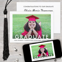 2 Foto Simple Modern Minimalistisch Graduation Par