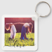 2-Foto-Tastenkombination für doppelseitige Vorlage Schlüsselanhänger (Rückseite)