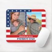 2 Foto Template Patriot Pater Familie Maus Pad Mousepad (Mit Mouse)